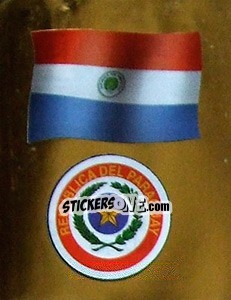 Sticker Bandera y Escudo - Copa América 2001 n. 144 - Navarrete
