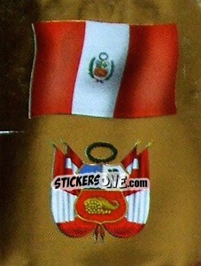 Sticker Bandera y Escudo - Copa América 2001 n. 161 - Navarrete