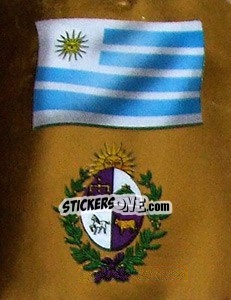 Cromo Bandera y Escudo - Copa América 2001 - Navarrete