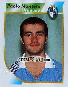 Cromo Paolo Montero - Copa América 2001 - Navarrete