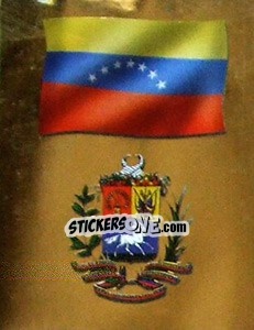 Sticker Bandera y Escudo - Copa América 2001 n. 195 - Navarrete