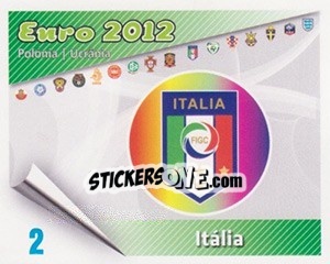Sticker Insígnia - Caricaturas Euro 2012 n. 2 - Atlantico