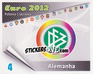 Sticker Insígnia - Caricaturas Euro 2012 - Atlantico
