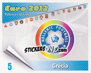 Sticker Insígnia - Caricaturas Euro 2012 n. 5 - Atlantico