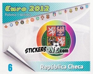 Sticker Insígnia - Caricaturas Euro 2012 n. 6 - Atlantico