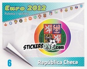 Sticker Insígnia - Caricaturas Euro 2012 - Atlantico