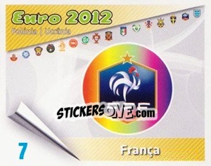 Sticker Insígnia - Caricaturas Euro 2012 n. 7 - Atlantico