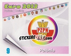 Sticker Insígnia - Caricaturas Euro 2012 n. 9 - Atlantico