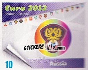 Sticker Insígnia - Caricaturas Euro 2012 - Atlantico