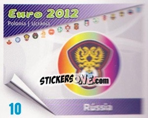 Sticker Insígnia - Caricaturas Euro 2012 n. 10 - Atlantico