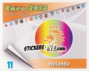 Sticker Insígnia - Caricaturas Euro 2012 - Atlantico