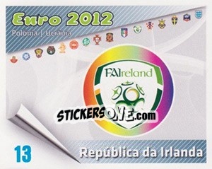 Figurina Insígnia - Caricaturas Euro 2012 - Atlantico