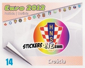 Cromo Insígnia - Caricaturas Euro 2012 - Atlantico