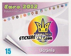 Sticker Insígnia - Caricaturas Euro 2012 - Atlantico