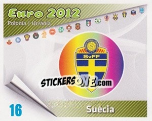 Sticker Insígnia - Caricaturas Euro 2012 - Atlantico