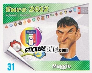 Cromo Maggio - Caricaturas Euro 2012 - Atlantico