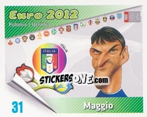 Sticker Maggio - Caricaturas Euro 2012 n. 31 - Atlantico
