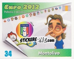 Figurina Montolivo - Caricaturas Euro 2012 n. 34 - Atlantico