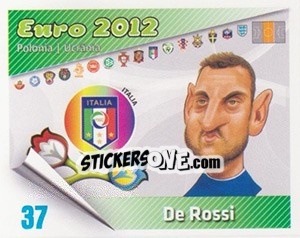 Sticker De Rossi - Caricaturas Euro 2012 n. 37 - Atlantico