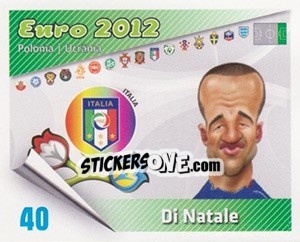 Cromo Di Natale - Caricaturas Euro 2012 - Atlantico