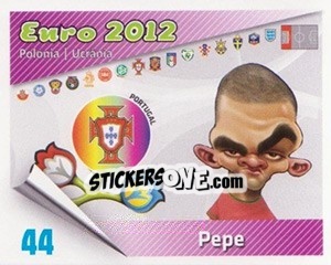 Sticker Pepe - Caricaturas Euro 2012 n. 44 - Atlantico