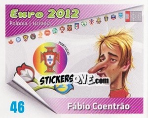 Figurina Fábio Coentrão - Caricaturas Euro 2012 - Atlantico