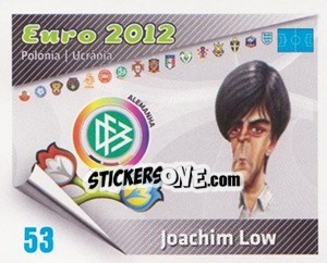 Sticker Joachim Low - Caricaturas Euro 2012 n. 53 - Atlantico