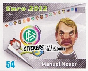 Figurina Manuel Neuer - Caricaturas Euro 2012 - Atlantico