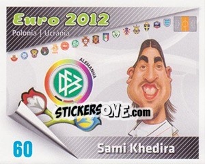 Sticker Sami Khedira - Caricaturas Euro 2012 - Atlantico