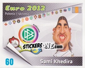 Sticker Sami Khedira - Caricaturas Euro 2012 n. 60 - Atlantico
