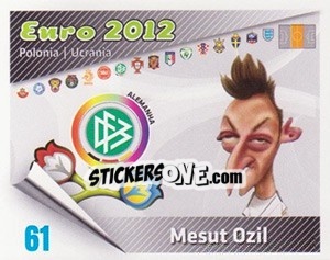 Figurina Mesut Ozil - Caricaturas Euro 2012 - Atlantico