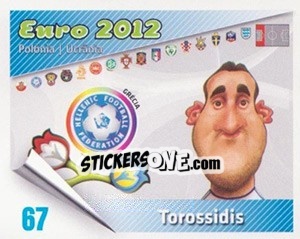 Sticker Torosidis - Caricaturas Euro 2012 n. 67 - Atlantico