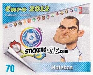 Cromo Holebas - Caricaturas Euro 2012 - Atlantico