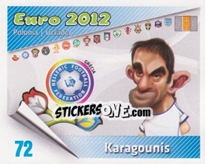 Cromo Giorgos Karagounis - Caricaturas Euro 2012 - Atlantico