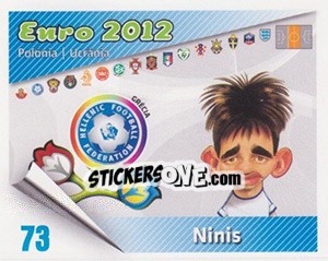 Sticker Sotiris Ninis - Caricaturas Euro 2012 n. 73 - Atlantico