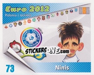 Sticker Sotiris Ninis - Caricaturas Euro 2012 - Atlantico