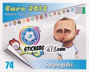 Sticker Salpingidis - Caricaturas Euro 2012 n. 74 - Atlantico