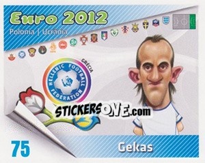 Sticker Gekas - Caricaturas Euro 2012 n. 75 - Atlantico