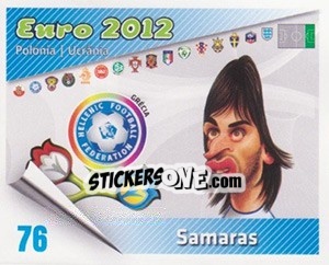 Figurina Samaras - Caricaturas Euro 2012 - Atlantico