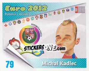 Sticker Michal Kadlec - Caricaturas Euro 2012 n. 79 - Atlantico