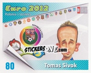 Sticker Tomas Sivok - Caricaturas Euro 2012 n. 80 - Atlantico