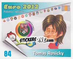 Sticker Tomas Rosicky - Caricaturas Euro 2012 n. 84 - Atlantico