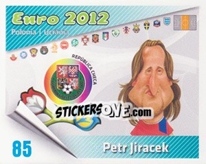Sticker Petr Jiracek - Caricaturas Euro 2012 n. 85 - Atlantico