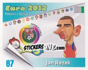 Sticker Jan Rezek - Caricaturas Euro 2012 - Atlantico