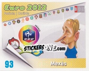 Sticker Mexès - Caricaturas Euro 2012 n. 93 - Atlantico