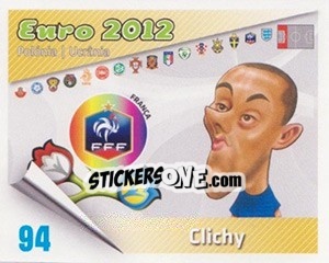 Sticker Clichy - Caricaturas Euro 2012 n. 94 - Atlantico