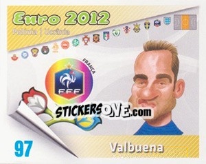 Sticker Valbuena - Caricaturas Euro 2012 - Atlantico