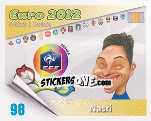 Sticker Nasri - Caricaturas Euro 2012 - Atlantico