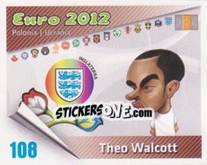 Figurina Theo Walcott - Caricaturas Euro 2012 - Atlantico