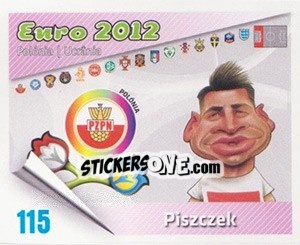 Sticker Piszczek - Caricaturas Euro 2012 n. 115 - Atlantico